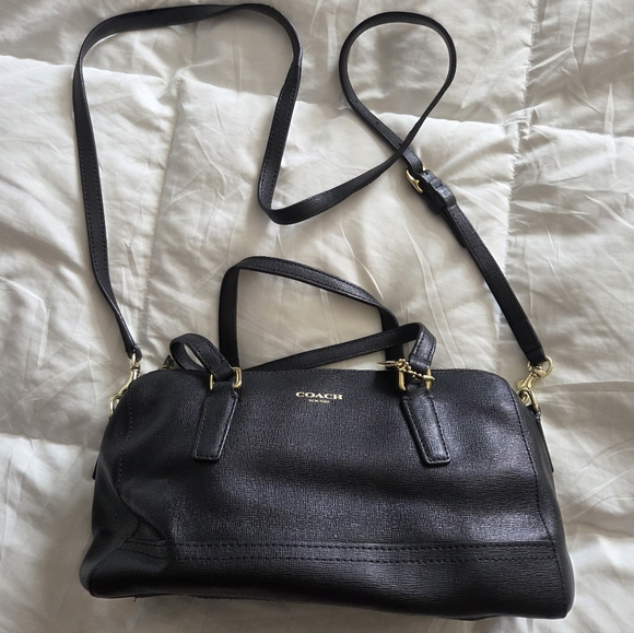 Coach Black Leather Women's Bag - Picture 7 of 7